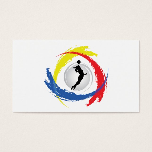 Emblema de voleibol tricolor (hembra) (Frente)