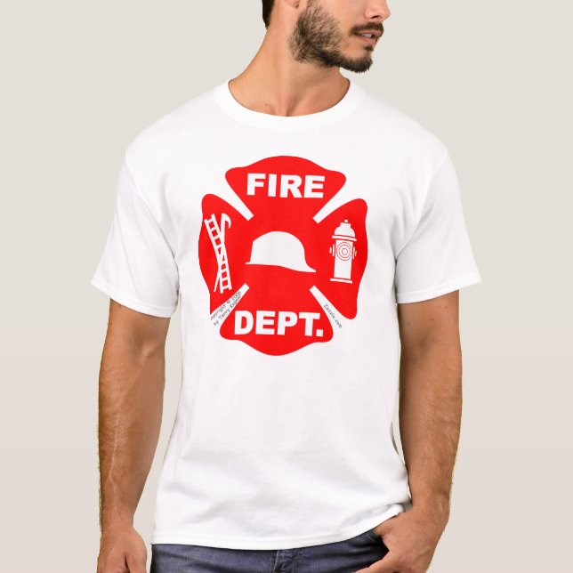 Emblema del cuerpo de bomberos - camisa