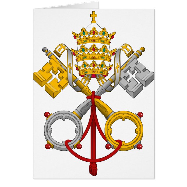 Emblema del papa oficial Symbol Coat del papado (Frente)