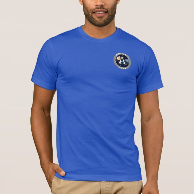 emblema del programa Apolo en la camiseta azul rea (Anverso)