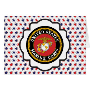 Emblema del USMC con las estrellas blancas y