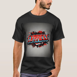 Emblema expresivo: Camiseta masculina con logo exp