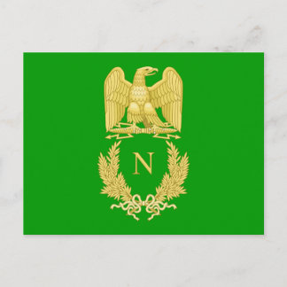 Emblema imperial de la postal Napoleón I