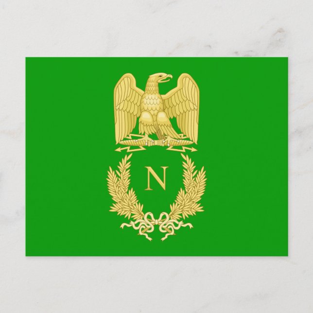 Emblema imperial de la postal Napoleón I (Anverso)