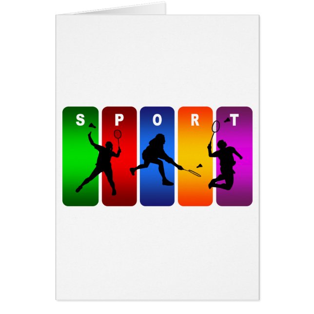 Emblema multicolor del bádminton (Frente)