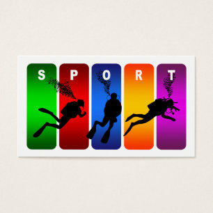 Emblema multicolor del buceo con escafandra