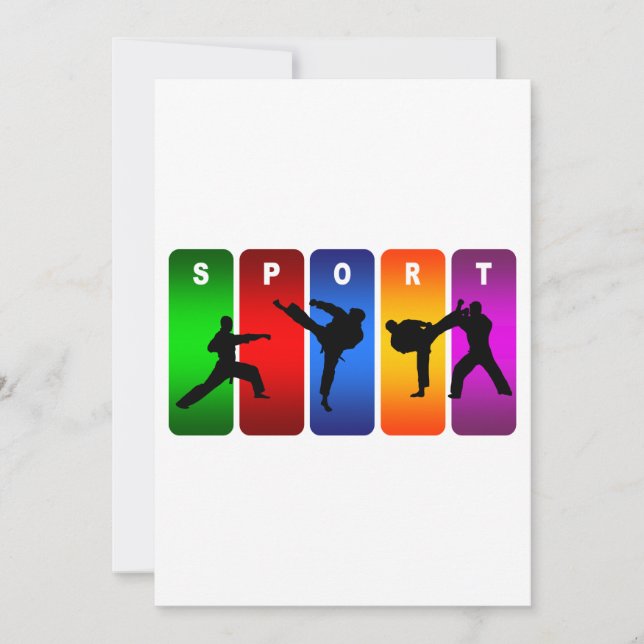 Emblema multicolor del karate (Anverso)