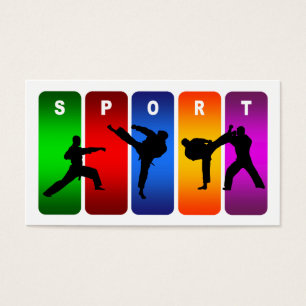 Emblema multicolor del karate