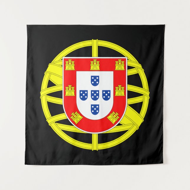 Emblema portugués tapiz negro (Anverso)