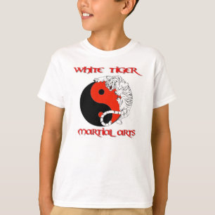 EMBROMA EL CAMISETAS BLANCO DE LOS ARTES MARCIALES