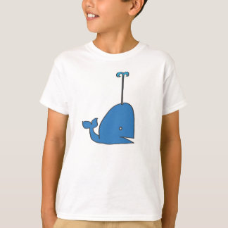 Embroma la ballena de una camiseta del cuento