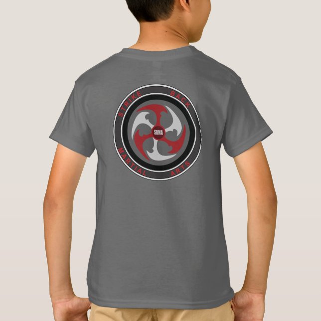 Embroma la camiseta tagless gris (Reverso)