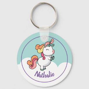 Embroma llavero del unicornio con nombre