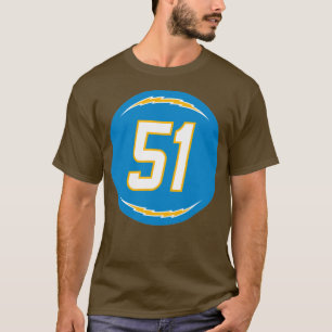 Emeke Egbule Number 51 Jersey Los Angeles Chargers