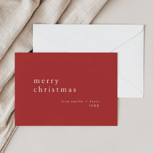 EMELIA Red Simple Familia Moderna Feliz Navidad