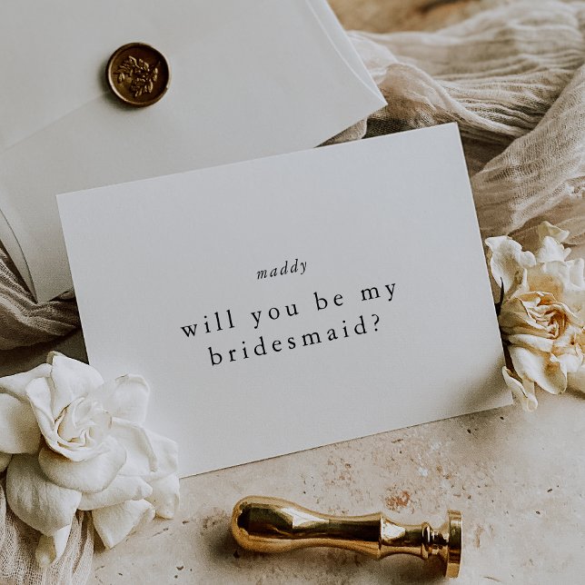 EMELIA Serás Mi Tarjeta De Propuesta Para La Novia (EMELIA Will You Be My Bridesmaid Proposal Cards)
