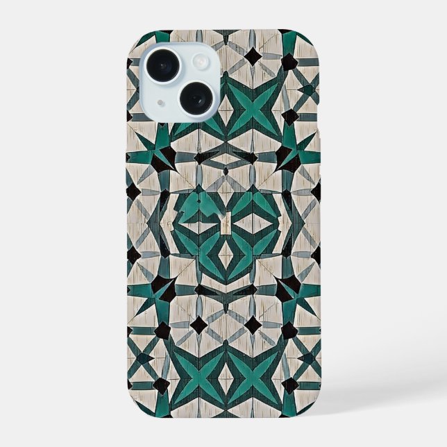 Emerald axis abstract geometric pattern 1284 (Reverso )
