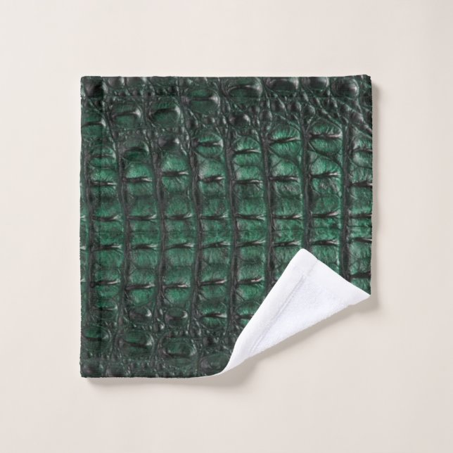 Emerald Crocodile Leather Luxury Exotic  Skin (Toallita)