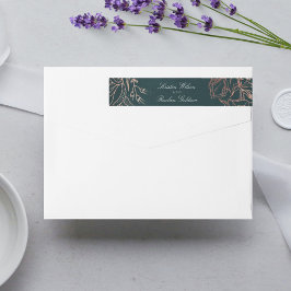 Emerald Elegant Copper Floral Wreath Boda