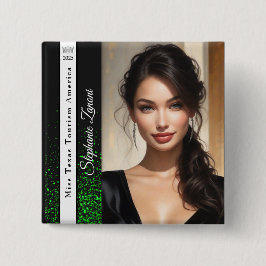 Emerald Glitz | botón Cown y Sash Pageant