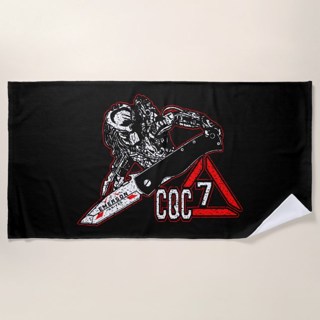 Emerson Knives CQC-7 Toalla de golf blanca depreda (Anverso)