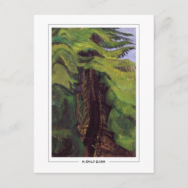 Emily Carr #383 - postal Bella Artes (Anverso)
