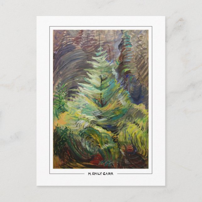 Emily Carr #64 - postal Bella Artes (Anverso)