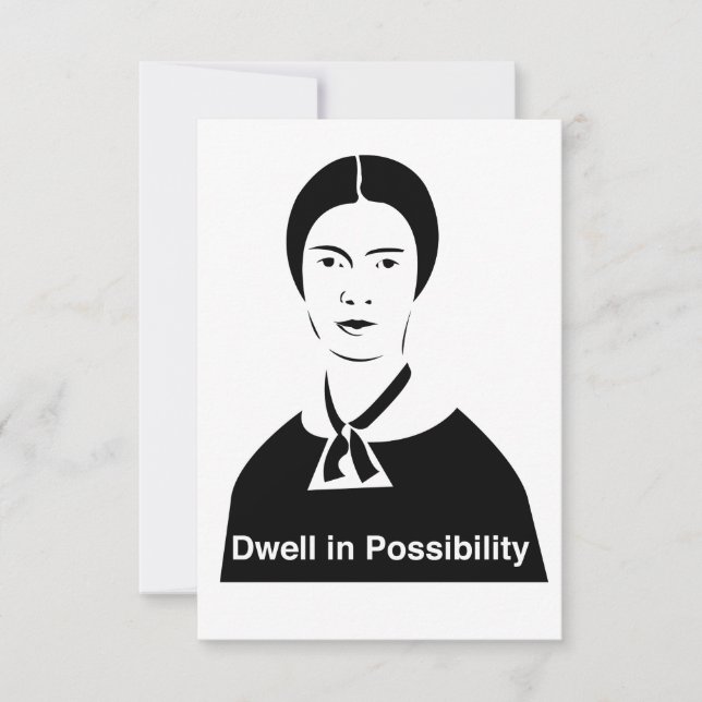 Emily Dickinson en Posibilidad de Invitaciones (Anverso)
