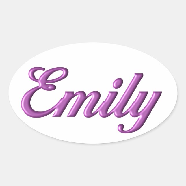 Emily pegatina name (Anverso)