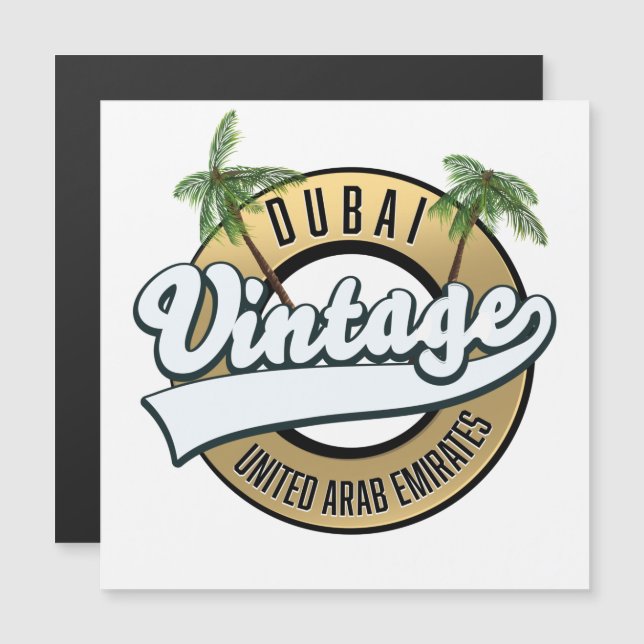 Emiratos árabes unidos de Dubai Vintage (Anverso/Reverso)