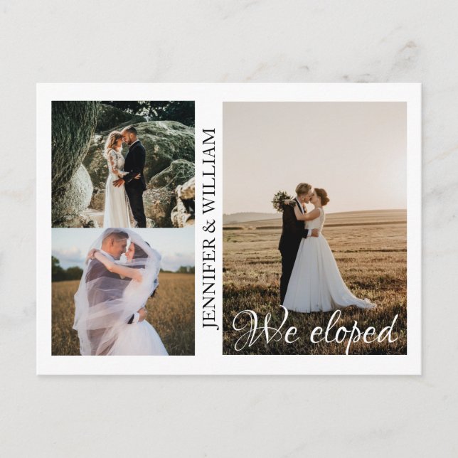 Emitimos la Invitación Boda de Collage de fotos (Anverso)