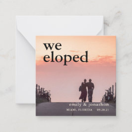 Emitimos la Invitación de Elopement