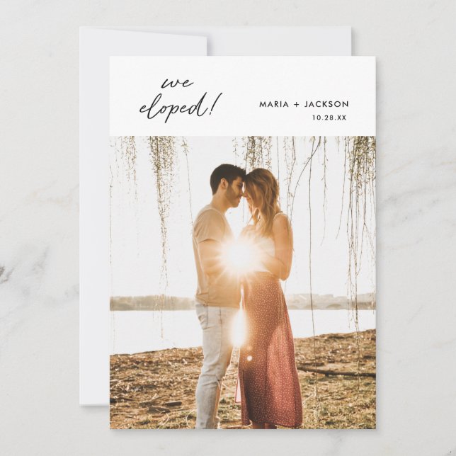 Emitimos la Invitación de Elopement (Anverso)