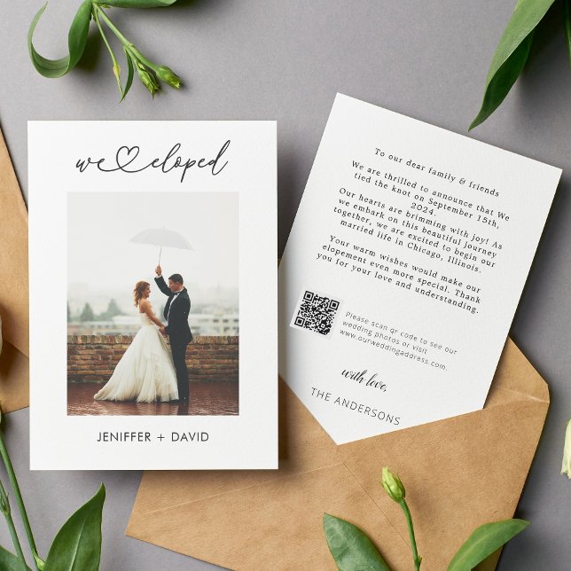 Emitimos la Invitación de Elopement con el código  (Subido por el creador)