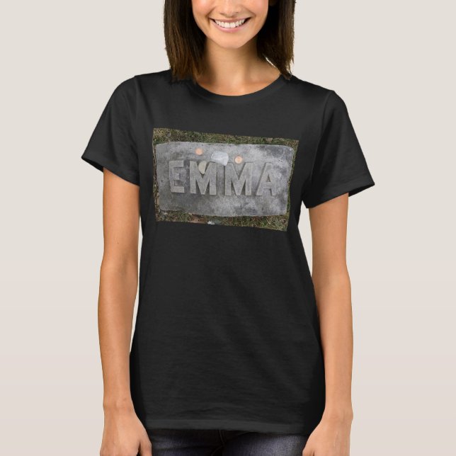 Emma Borden Gravestone, río otoño, camiseta de MAM (Anverso)