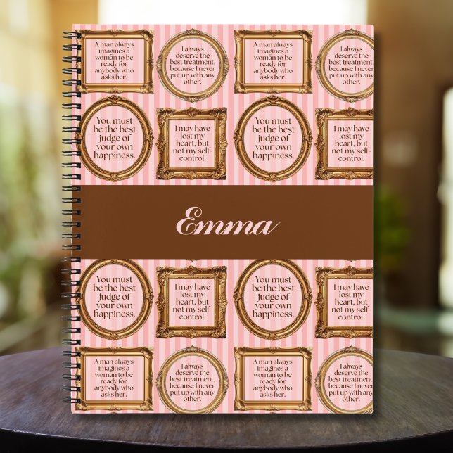 Emma de Jane Austen cita Diario Personalizado (Subido por el creador)