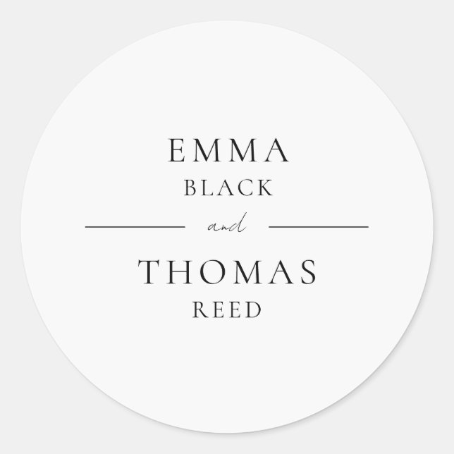 EMMA Sello para sobres Minimalista moderno (Anverso)