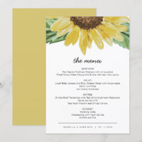 Emma - Tarjetas de menú rusticas para Bodas de gir