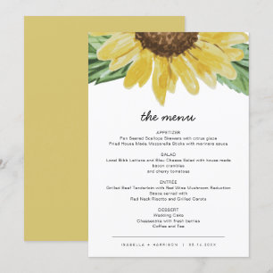 Emma - Tarjetas de menú rusticas para Bodas de gir