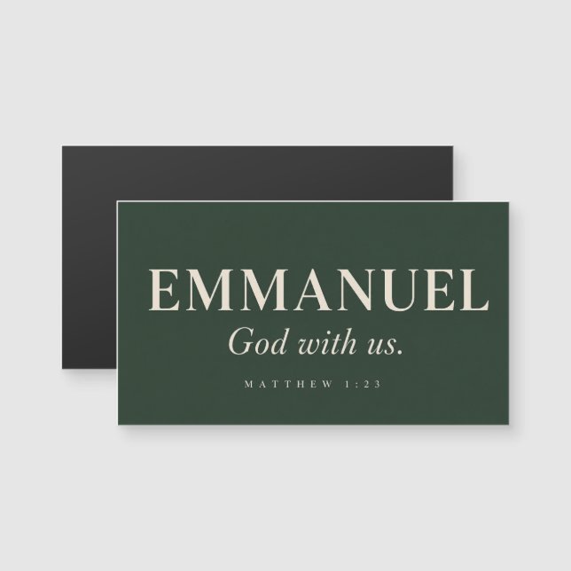 EMMANUEL | Mateo 1:23 | Navidad (Anverso/Reverso)