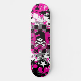 Emo Scene Chica Skateboard