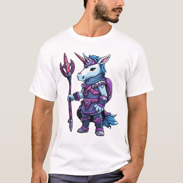 Emo Unicornio Viking: Camiseta de un rebelde de ro (Anverso)