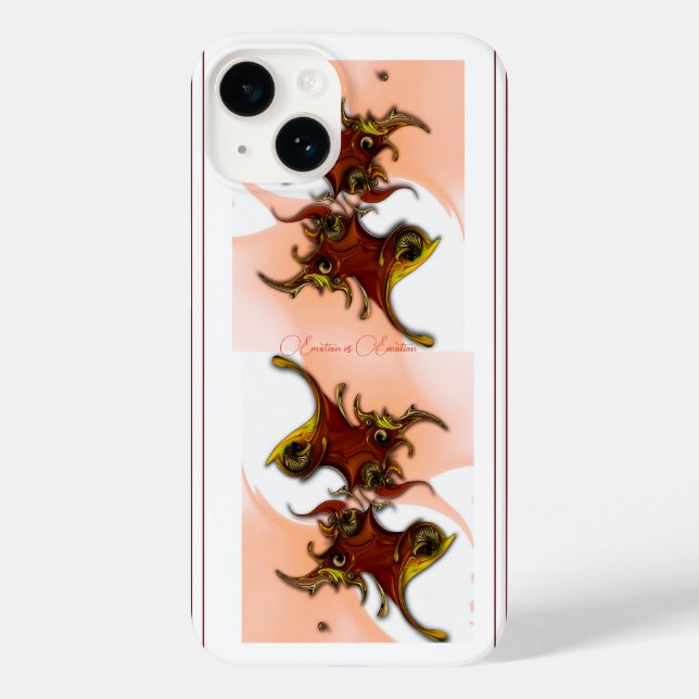 "Emoción vs Emoción", Funda Apple iPhone 14 (Reverso )