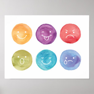 Emociones arte en la sala de juegos coloridos rost
