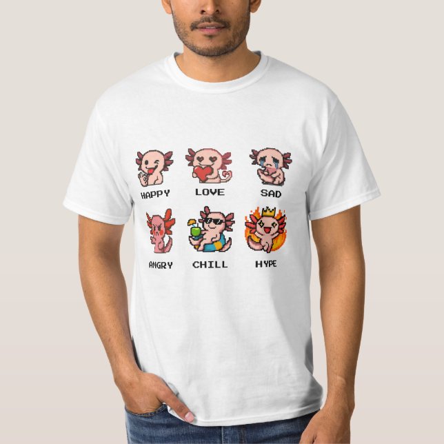 Emociones de arte de píxeles Colección de camiseta (Anverso)