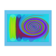 "Emociones mixtas" postal semibrillante