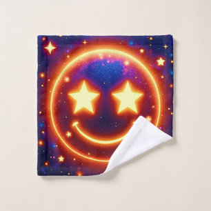 Emoji brillante de ojos estriados