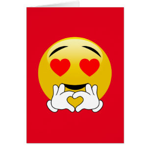 Emoji con los ojos y las manos del corazón