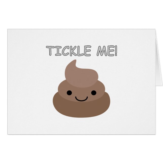 Emoji Cute Tickle Me Poop (Anverso (Horizontal))