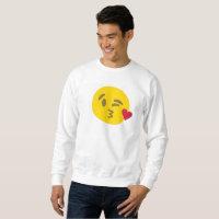 emoji de beso sudadera